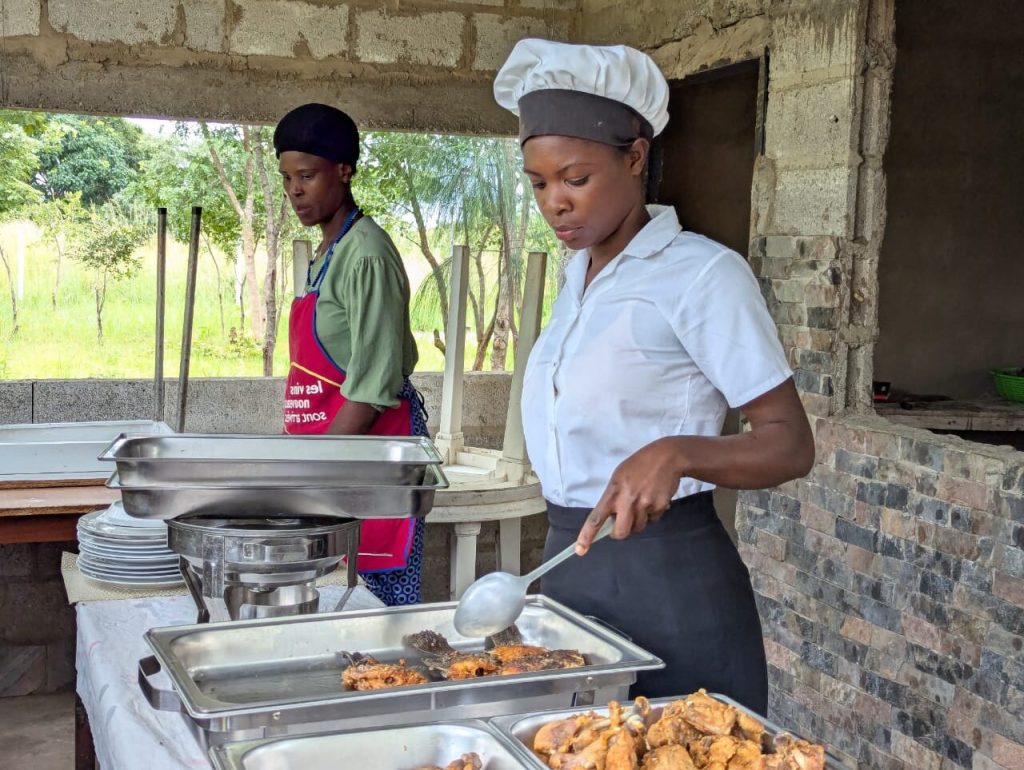 Chongwe CDF skills beneficiary opens restaurant